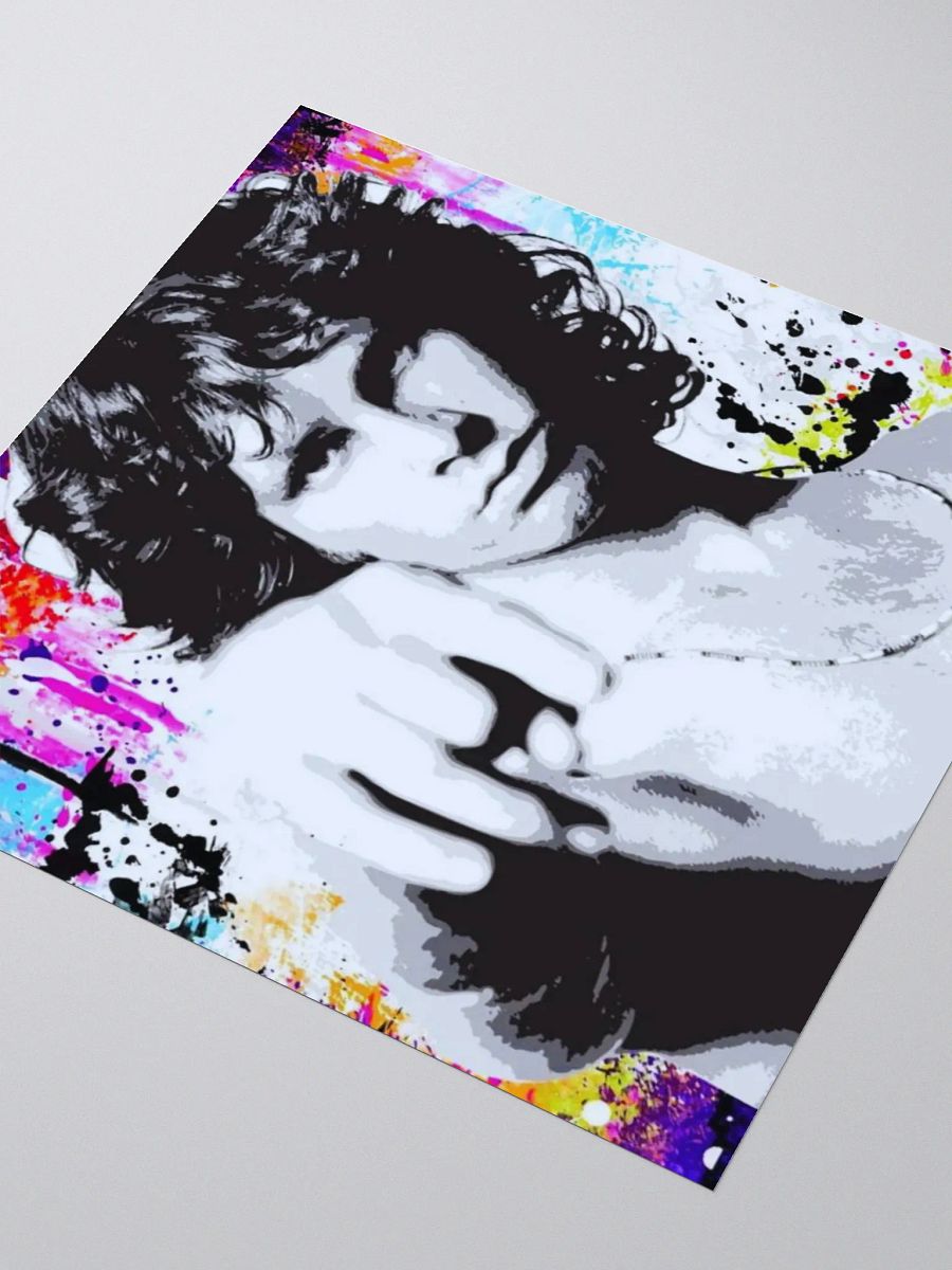 Jim Morrison Sticker Color Splash Art | Black & White Pop Art | The Doors | The American Poet product image (5)