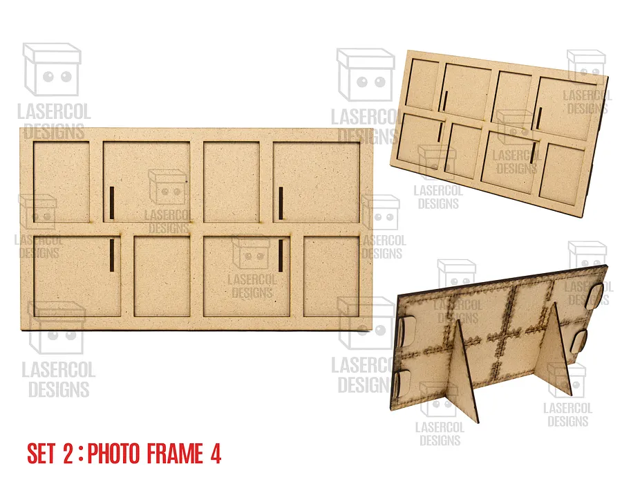 Photo Frames Set 2 (5 Styles) - Laser Cut Files product image (5)