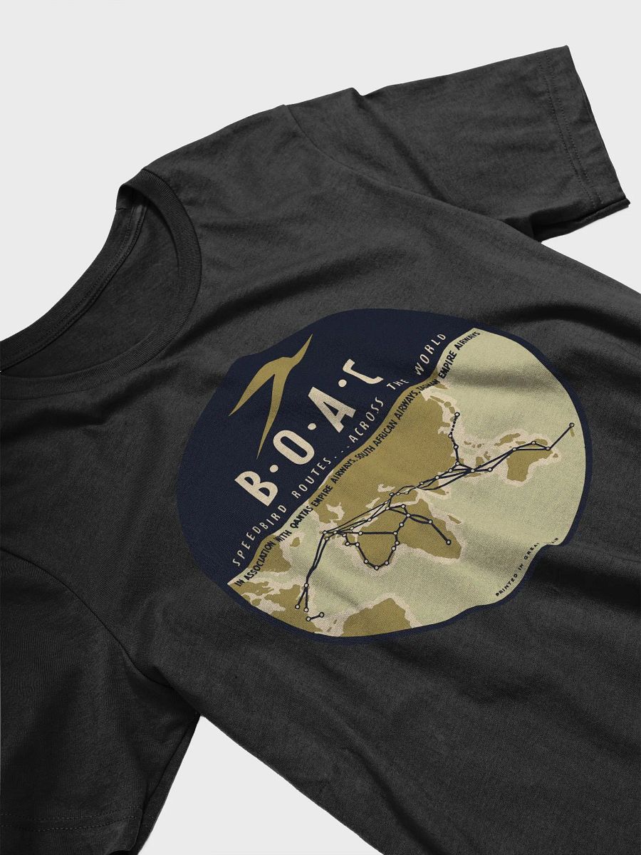 BOAC Speedbird Routes Across The World - T-Shirt product image (2)