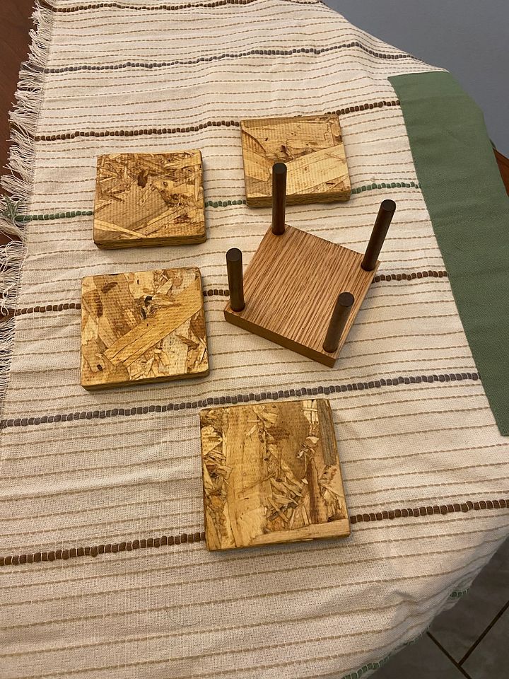 OSB Plywood Coasters with Base - v3 product image (1)