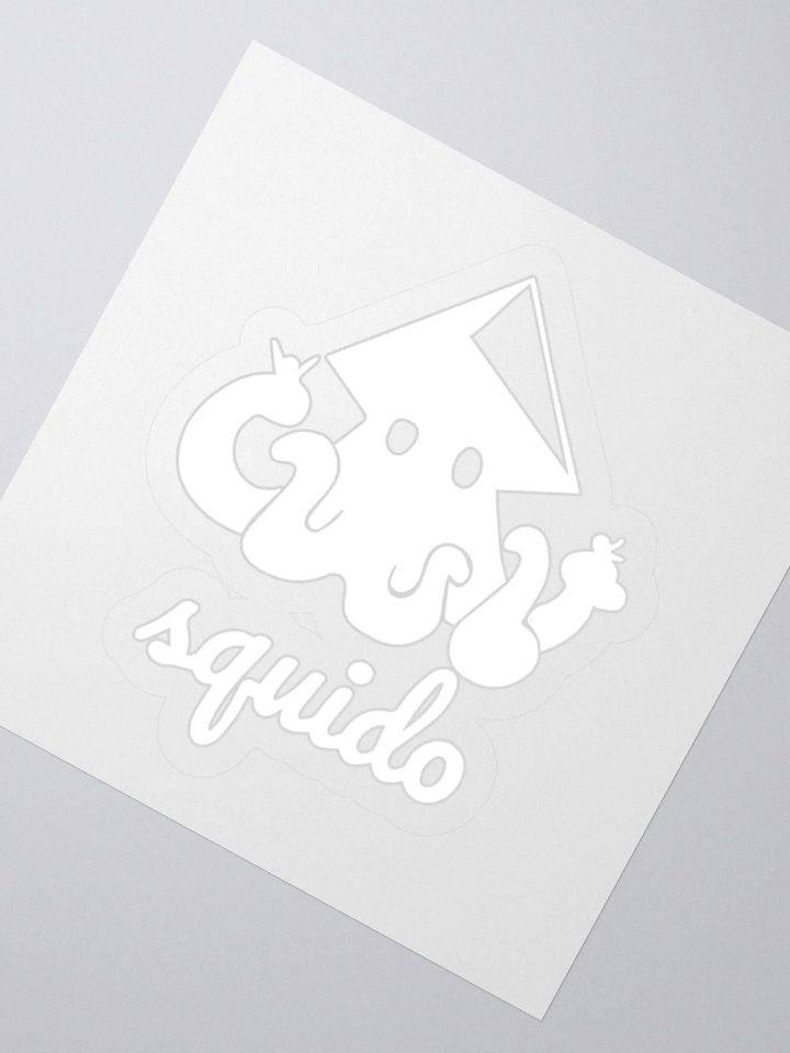 Squido Studio White Logo Stickers product image (2)