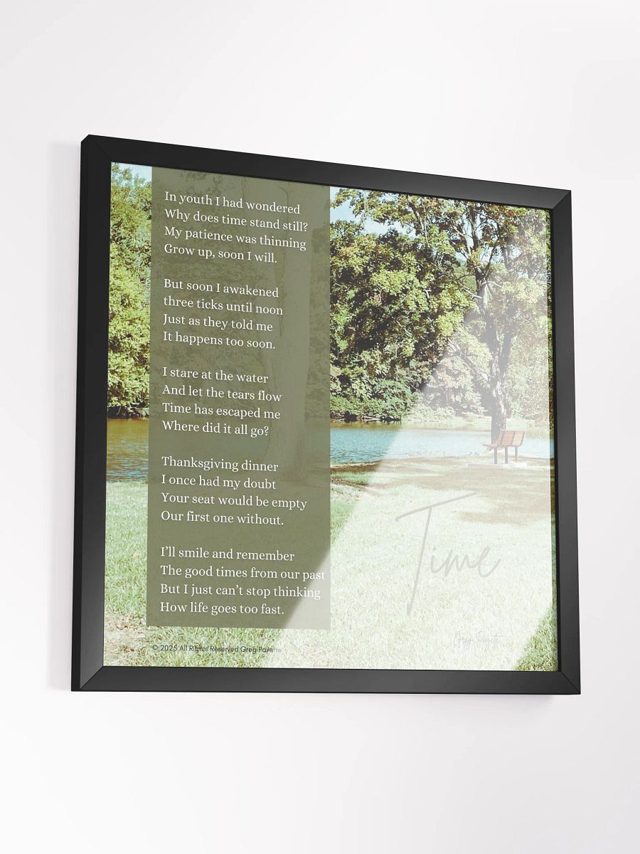 "Time" - a Poem by Greg Payette product image (45)