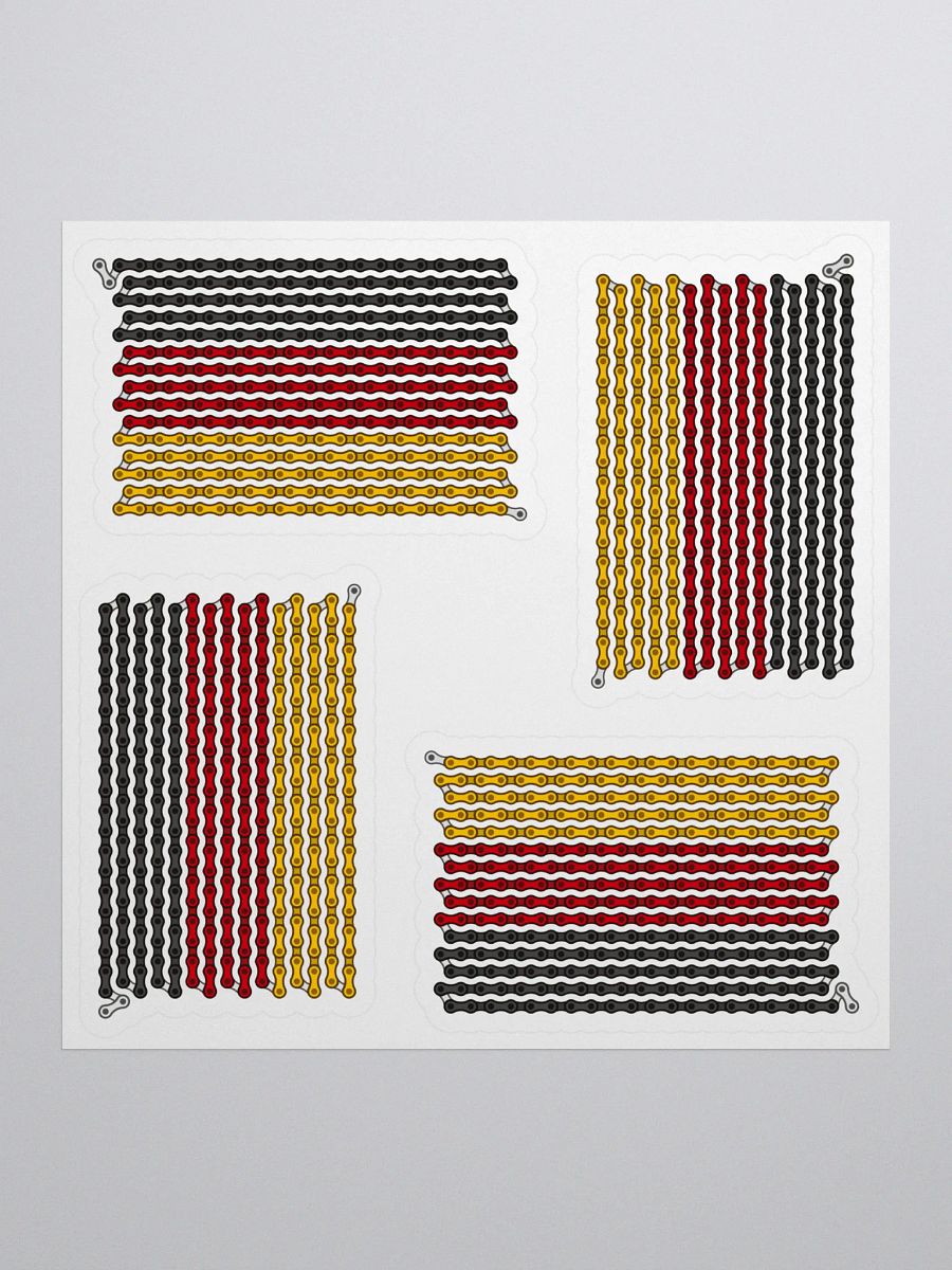 Germany Bike Chain Flag Sticker 4 Pack product image (1)