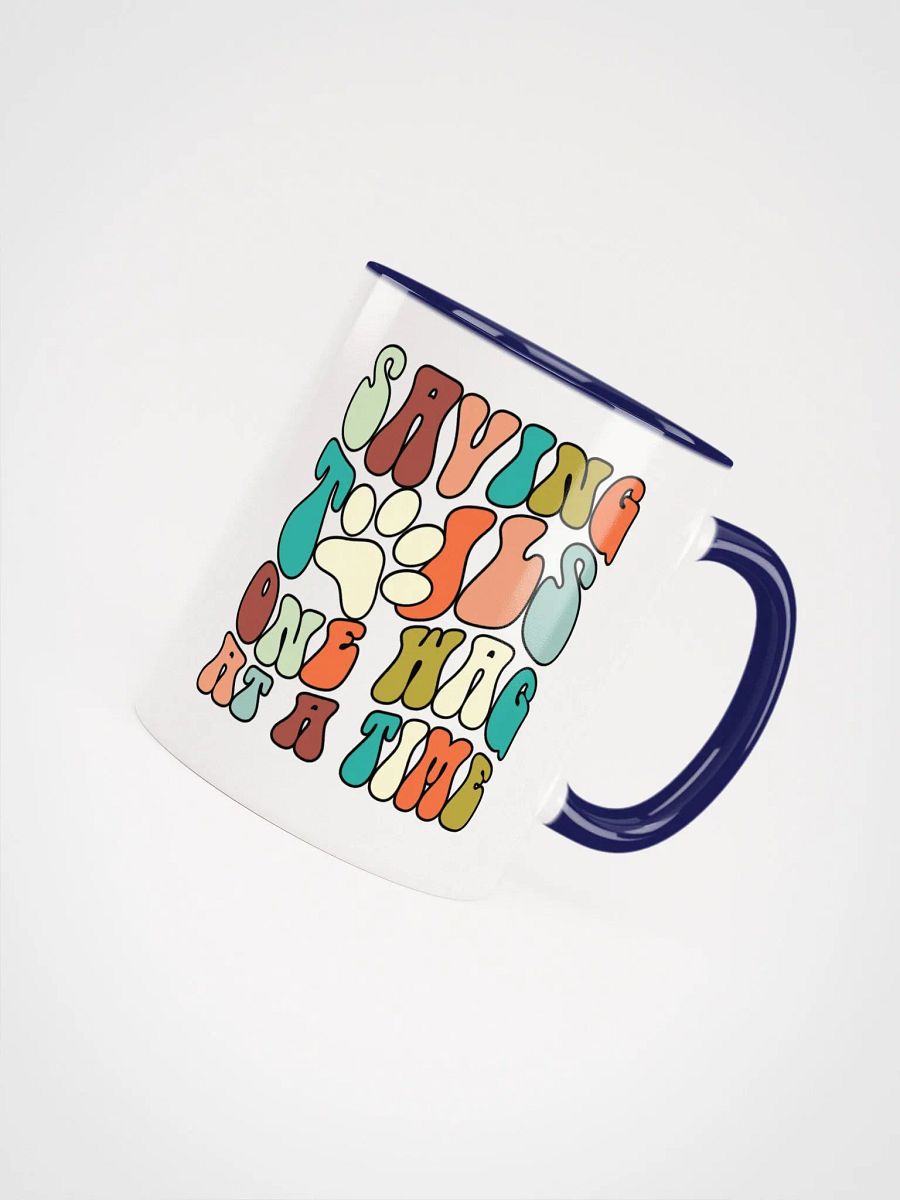 "Saving tails" Ceramic Mug with color inside product image (4)