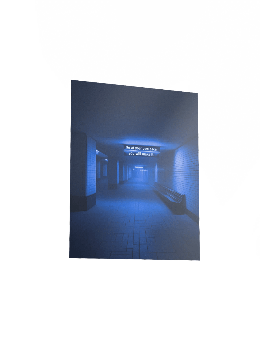 "Go at your own pace" Matte Poster product image (16)