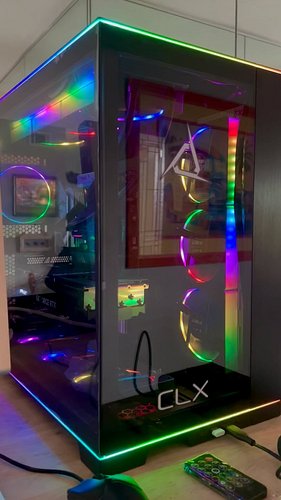 The new PC is a thing of beauty 🥹 ••• #CLXgaming #GamingPC #PC #Gaming #Gamer #GamerLife #RGB