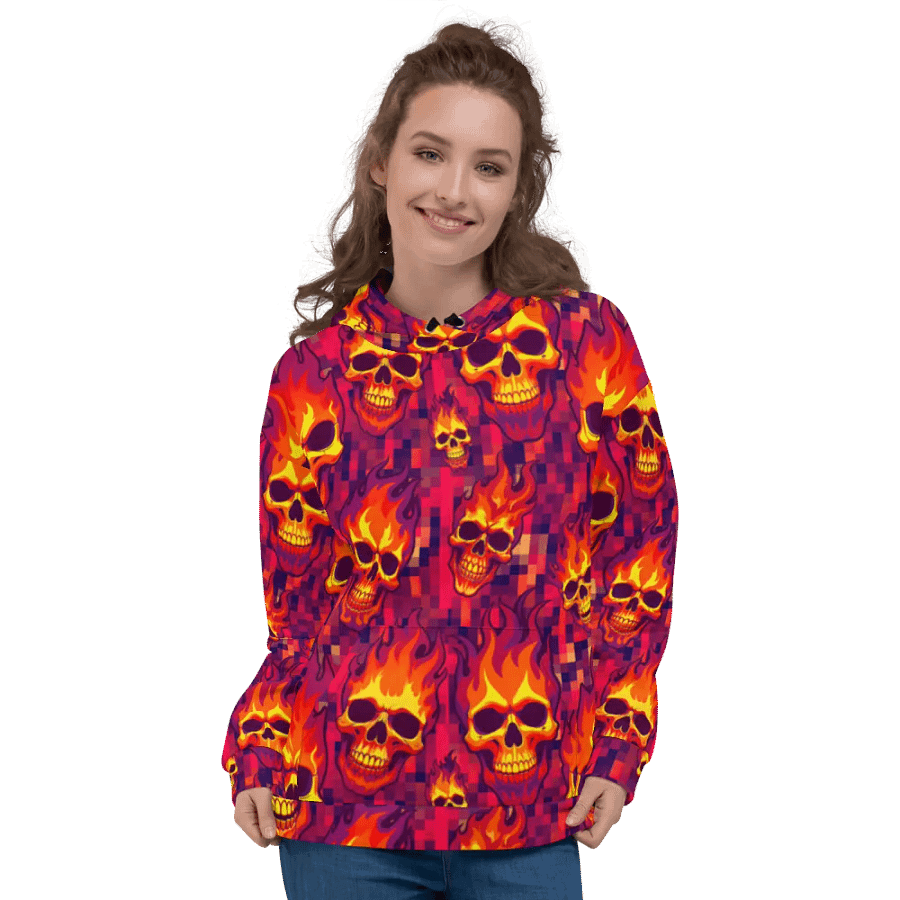 Neon Pixel Inferno Skulls (Primal) product image (3)