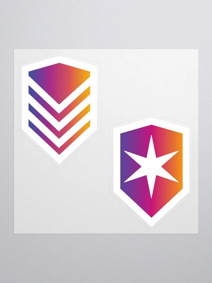 9 Month + 1 Year Subscriber Badges - Kiss Cut Sticker product image (1)