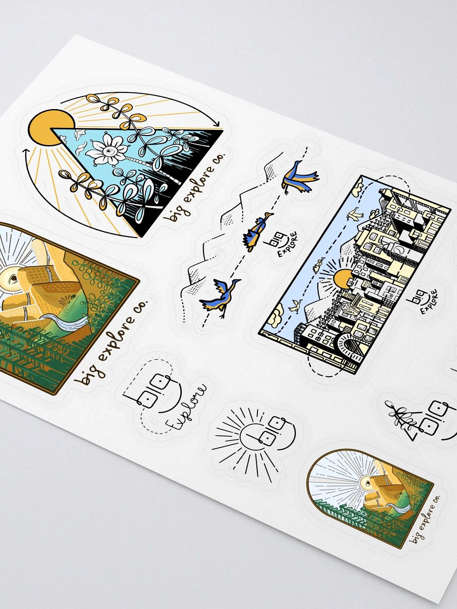 Big Explore Sticker Pack (10 stickers) product image (2)