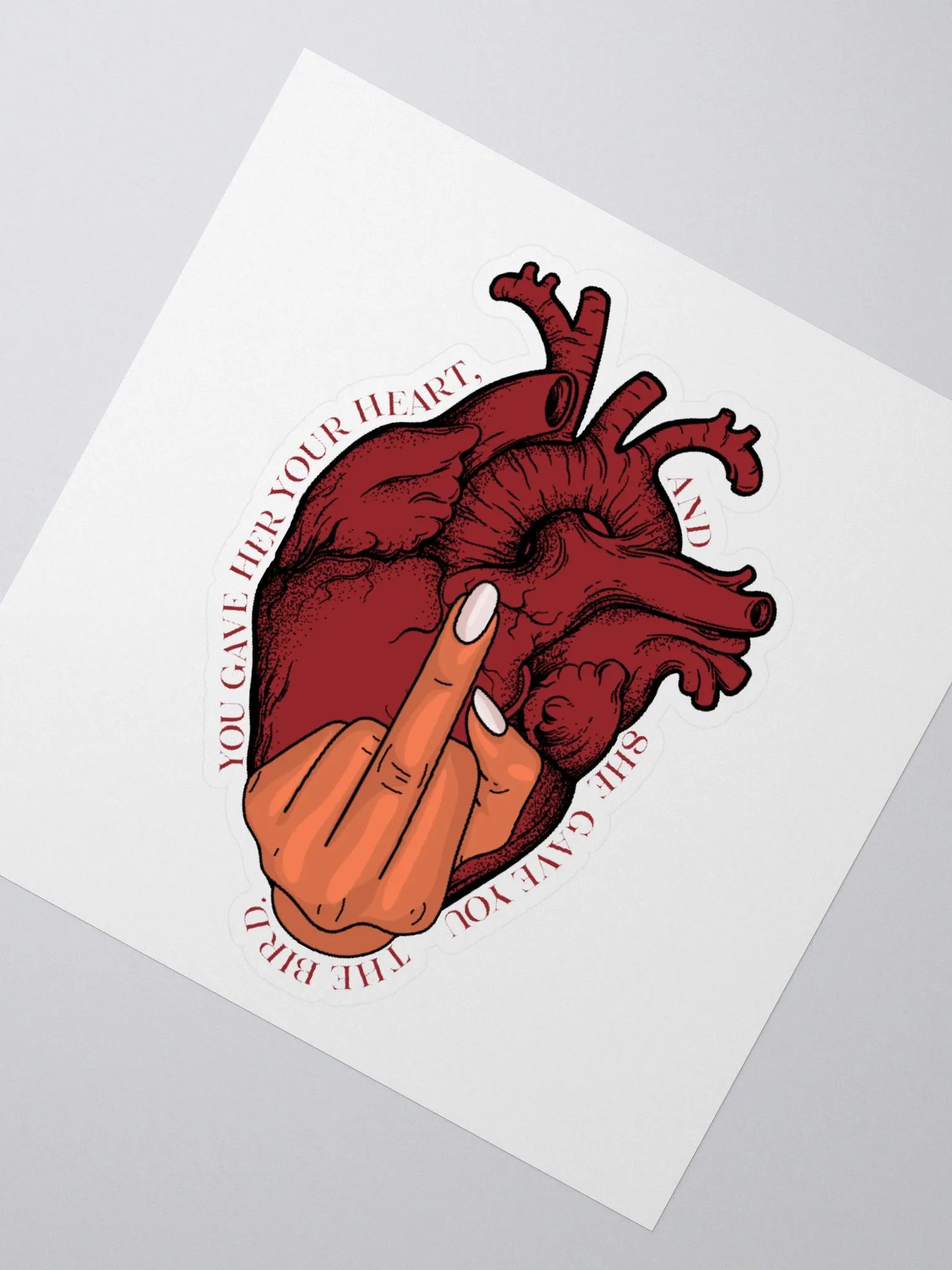 You Gave Her Your Heart Sticker product image (2)