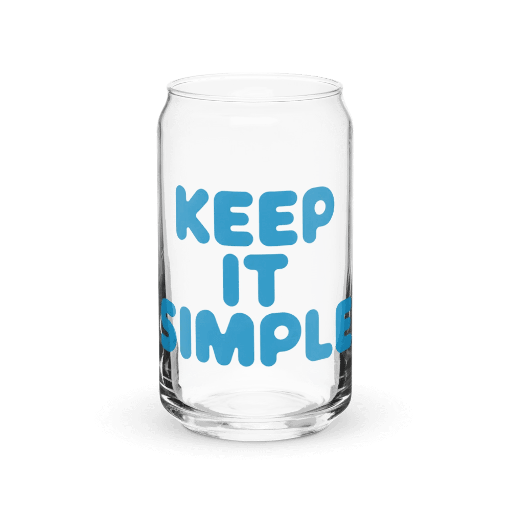 Keep It Simple Can-Shaped Glass product image (2)