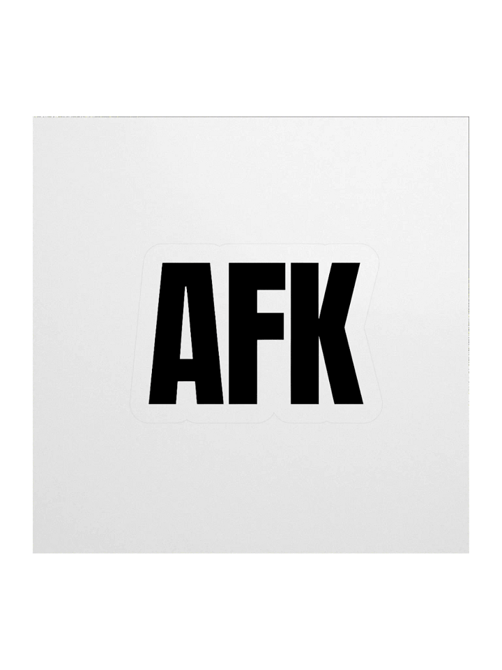 AFK Vibes Kiss Cut Stickers product image (1)