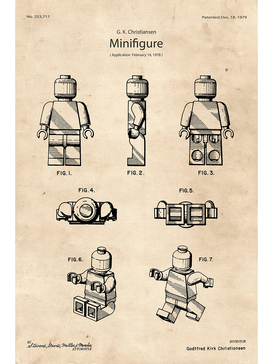 LEGO Minifigure Patent | LIMITED EDITION Poster product image (1)