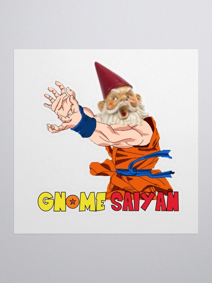 Gnome Saiyan KissCut Sticker product image (1)