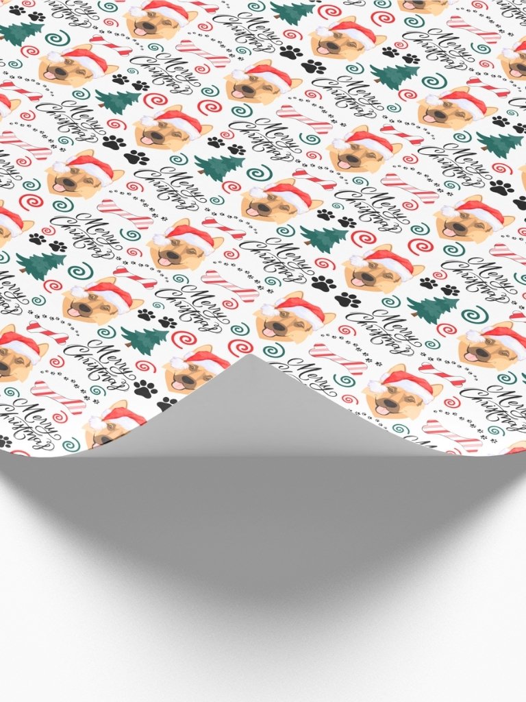 German Shepherd Christmas Gift Wrapping Paper product image (2)