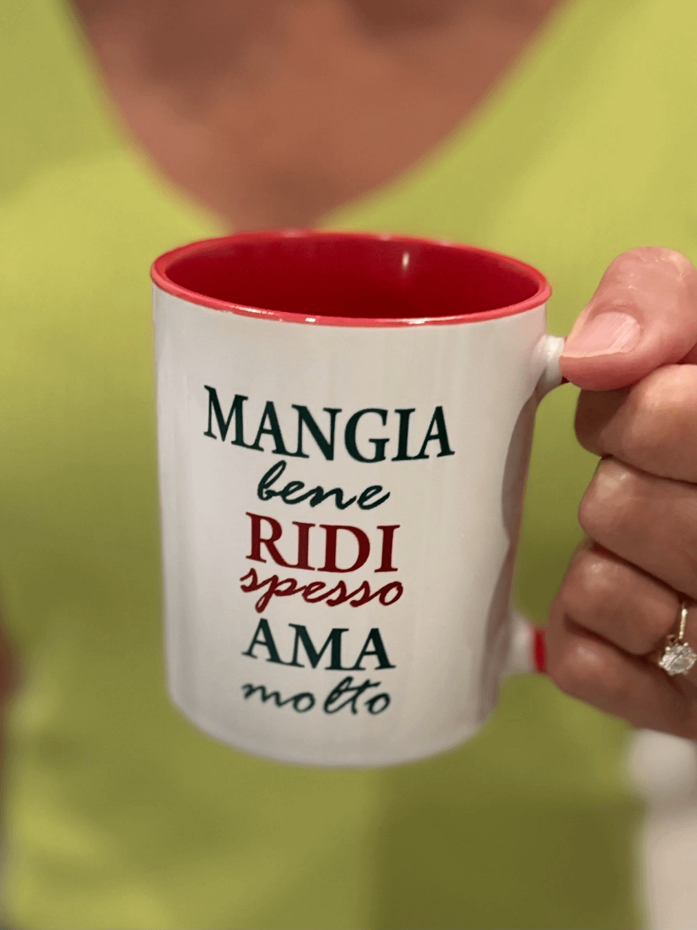 Mangia Bene Ridi Spesso Ama Molto Mug (100% Ceramic) product image (1)