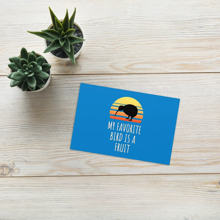 Kiwi bird Greeting Card, My favorite bird is a fruit product image (1)