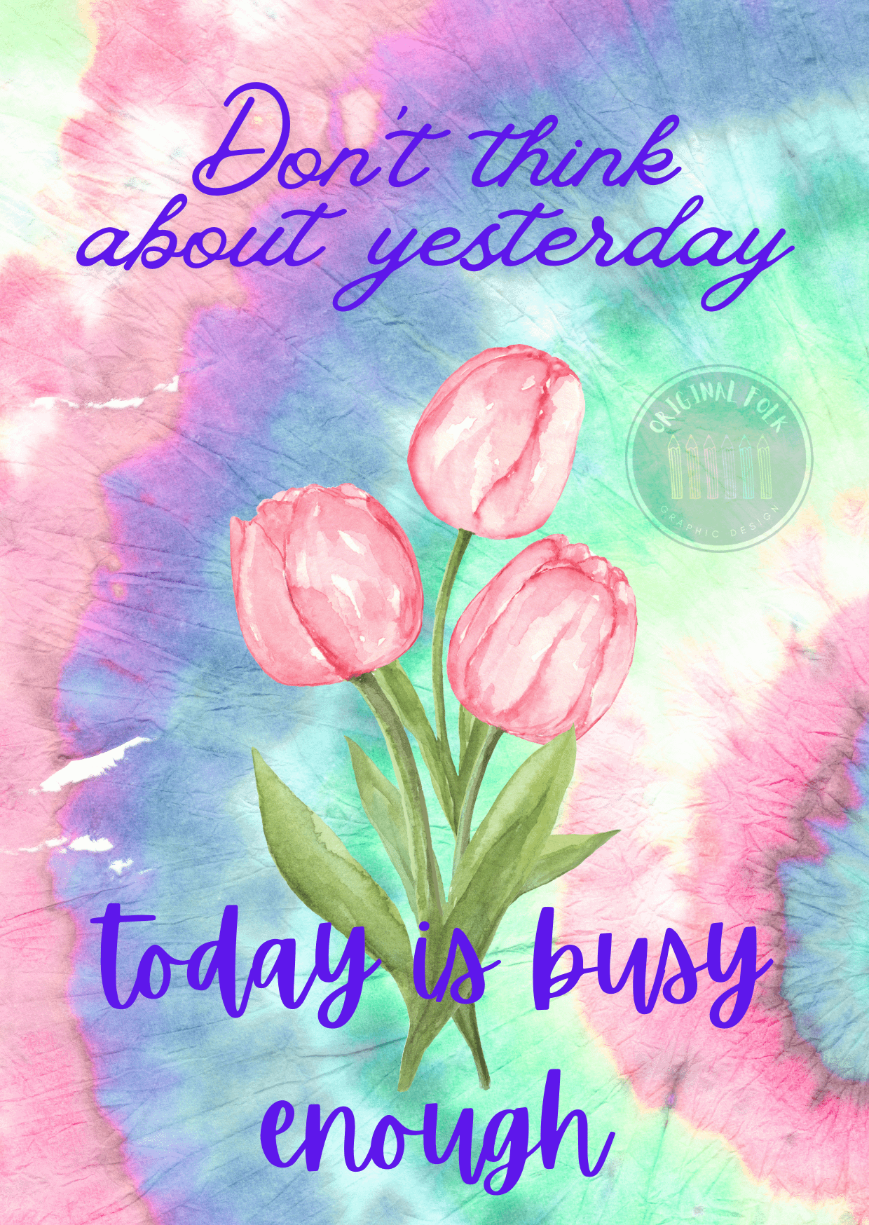 Motivational Postcards - Don't think about yesterday product image (1)