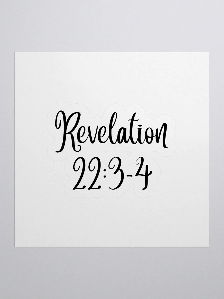 Revelation 22:3-4 product image (3)