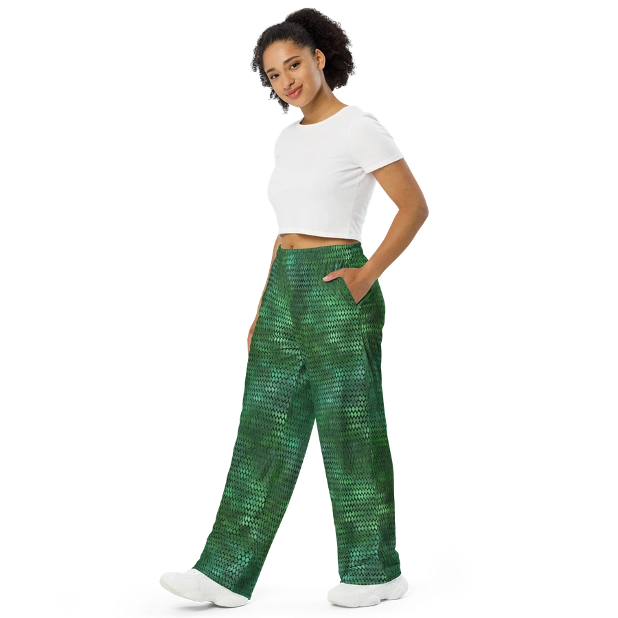 Green Dragon Scales Wideleg Pants product image (4)