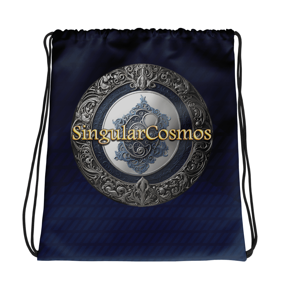 Singular Cosmos Deep Blue Drawstring Bag product image (1)