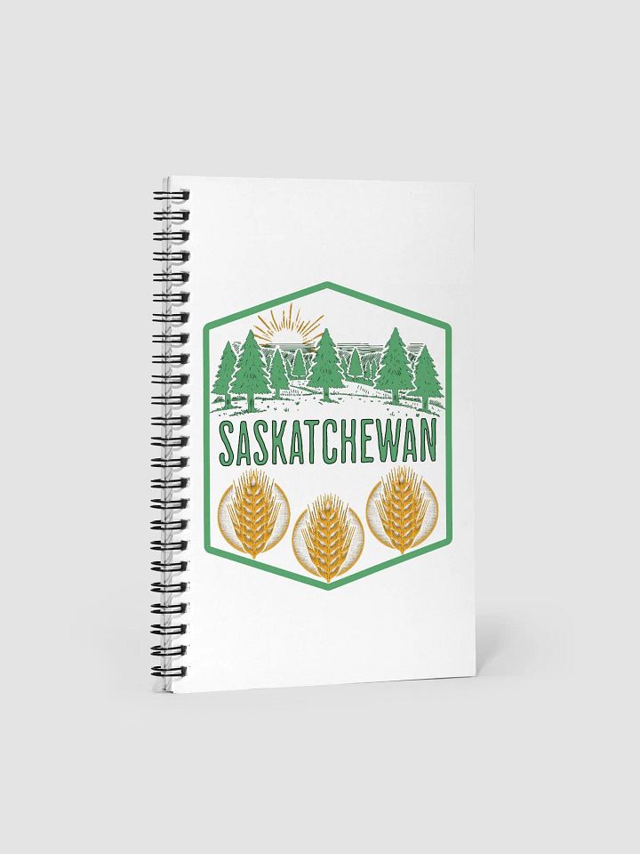 Saskatchewan Tree Wheat Sunset Spiral Notebook product image (1)