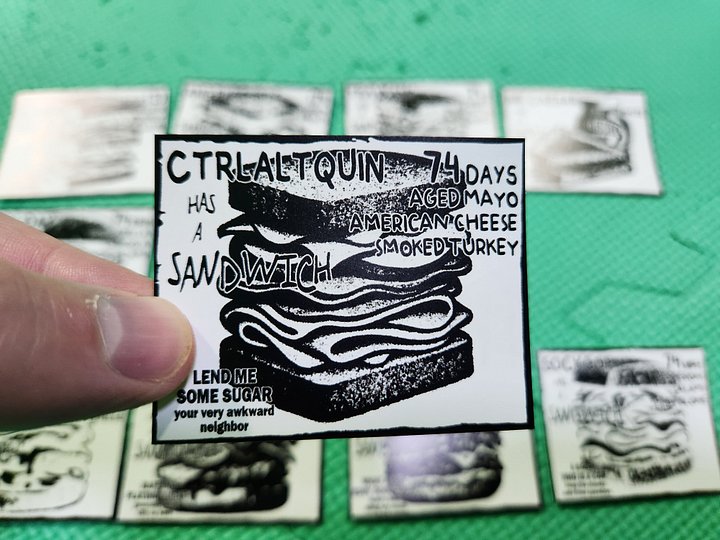 A Dozen Sandwich Stickers - 1st Edition (US Shipping Only) product image (1)