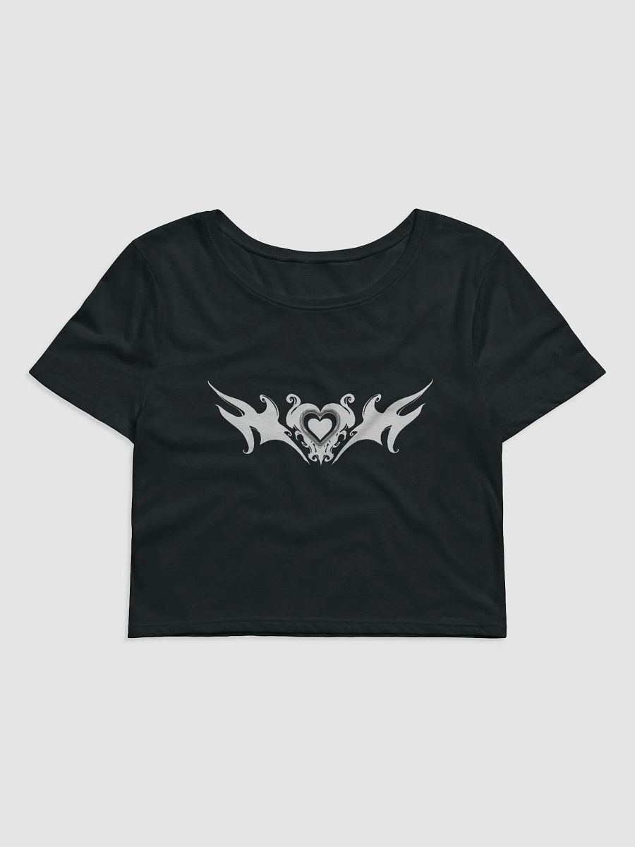[MATCHING] cyber heart - black baby tee 𓆩🖤𓆪 product image (1)