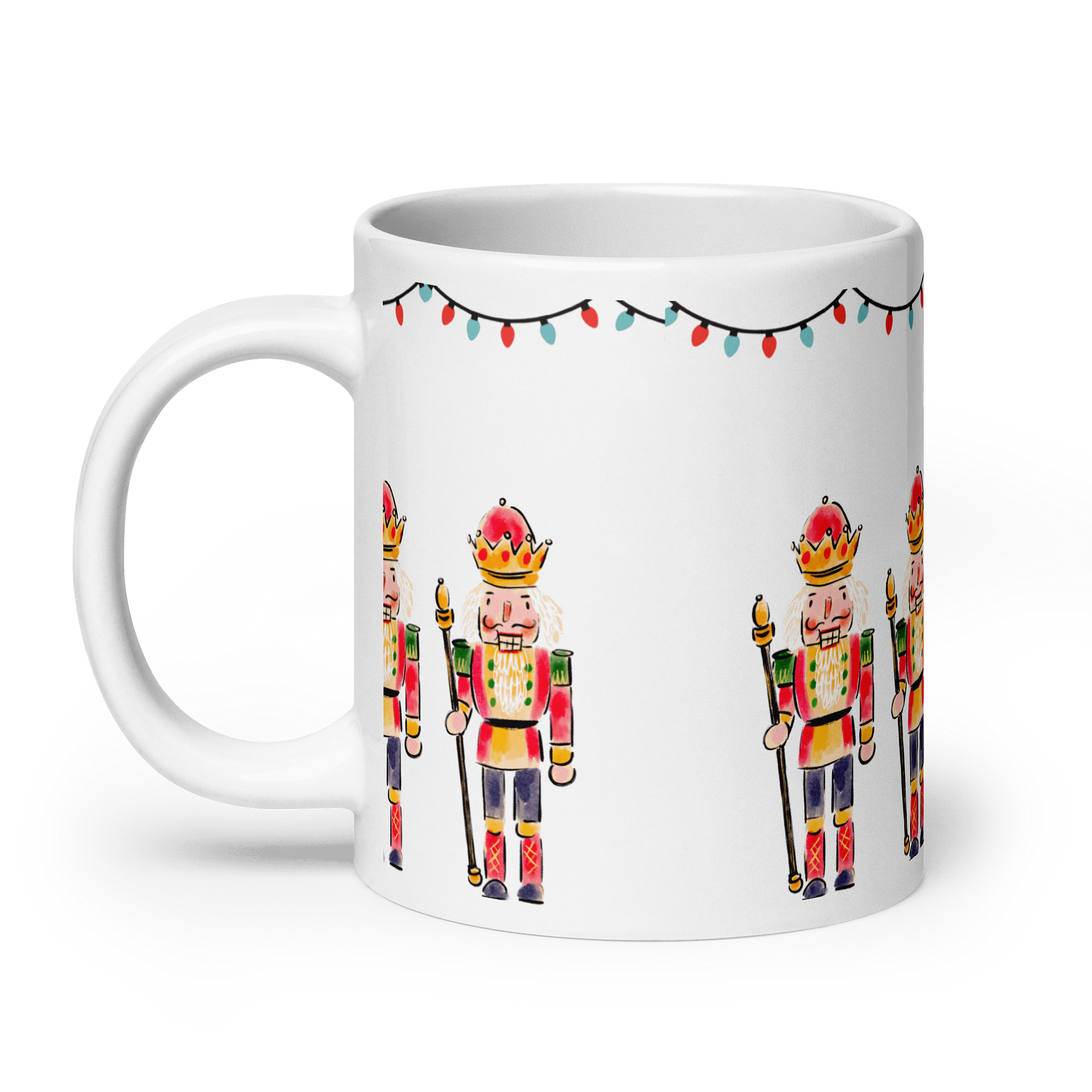 Festive Nutcracker Soldiers Mug, Perfect for Holidays and Winter product image (8)