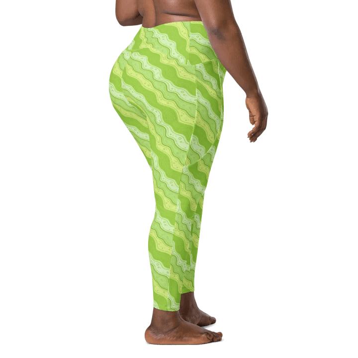 Green Wiggle Leggings (With Pockets!!) product image (1)