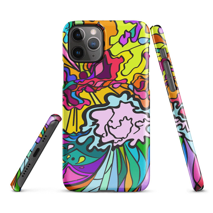 Vibrant Abstract iPhone® Snap Case – Wave at Sunset product image (1)