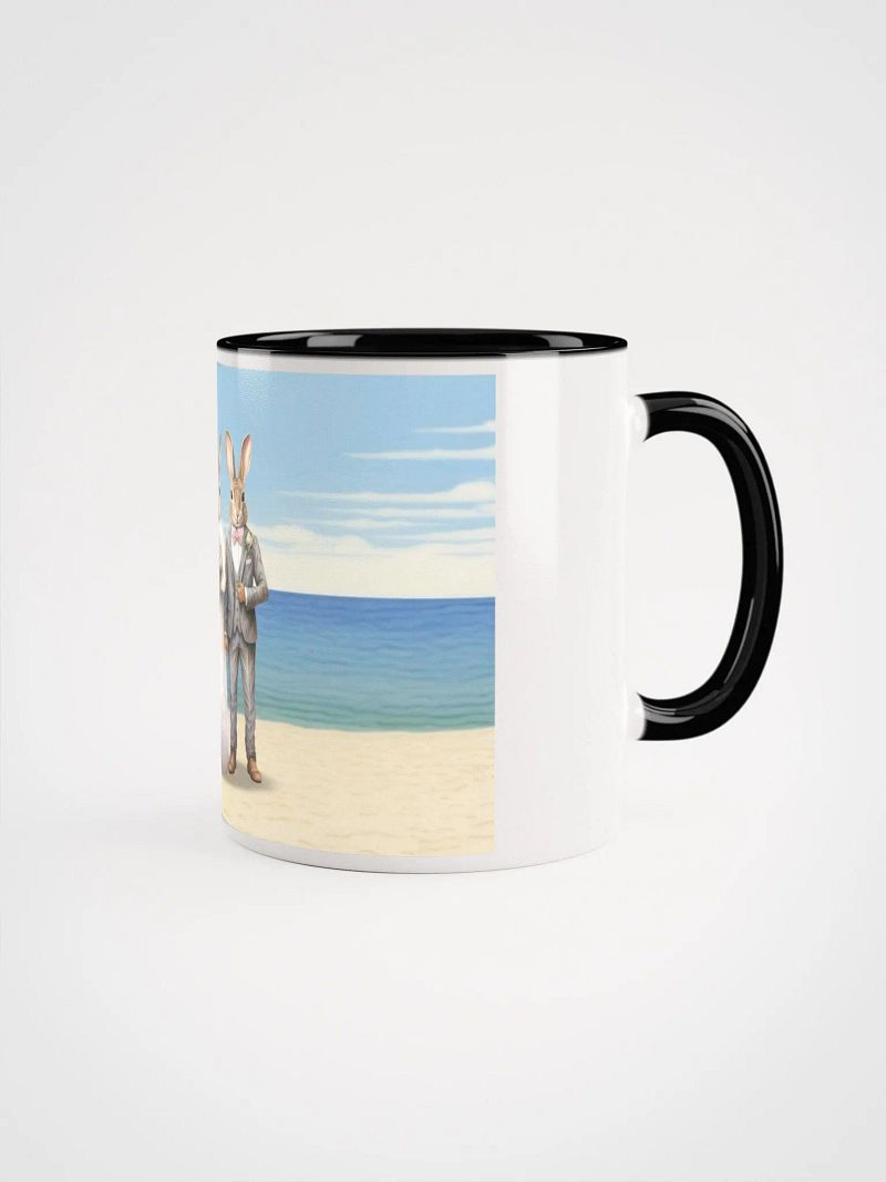 Seaside Wedding Rabbit Ceramic Mug