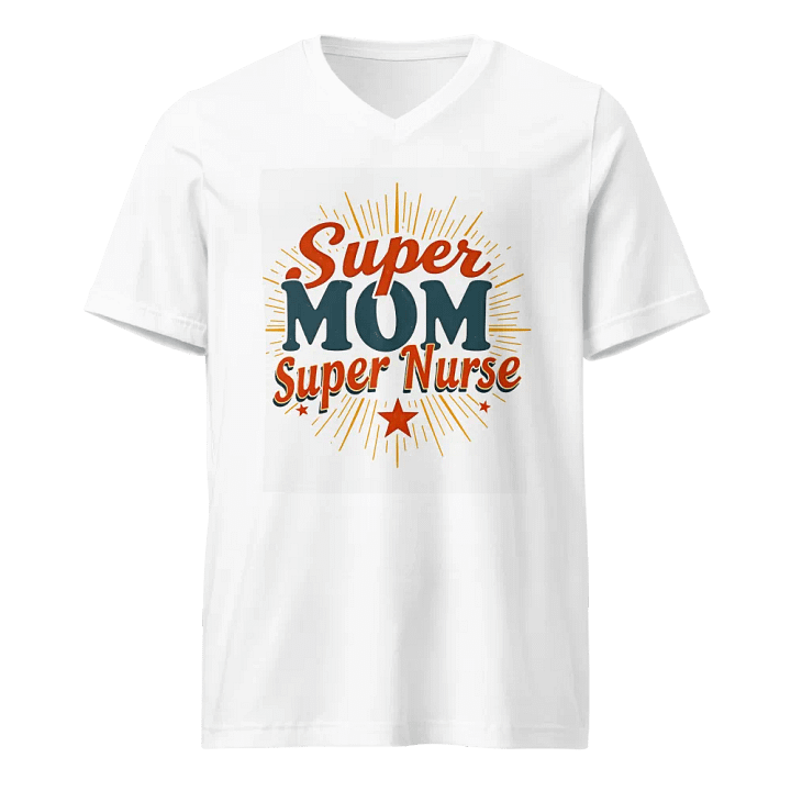 Super MOM, Super Nurse V-Neck Tee product image (1)