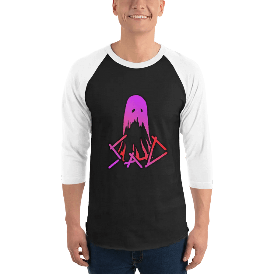 SaD 3/4 Two-Tone Tee (Raglan Tee) Logo - Purple and Red product image (1)