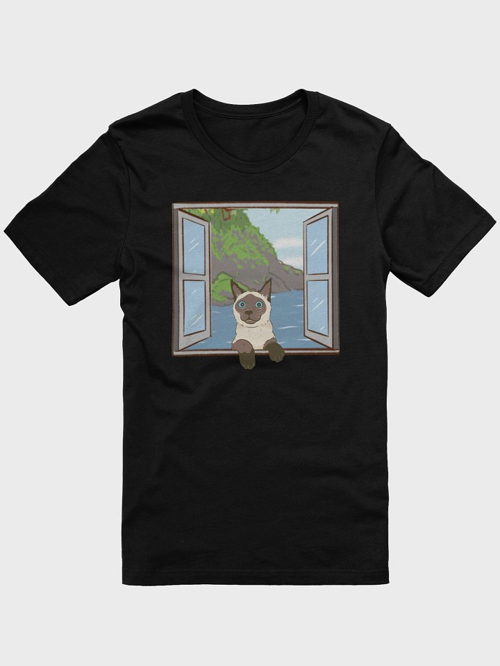 Siamese Cat Peeking Through Window T-Shirt product image (5)