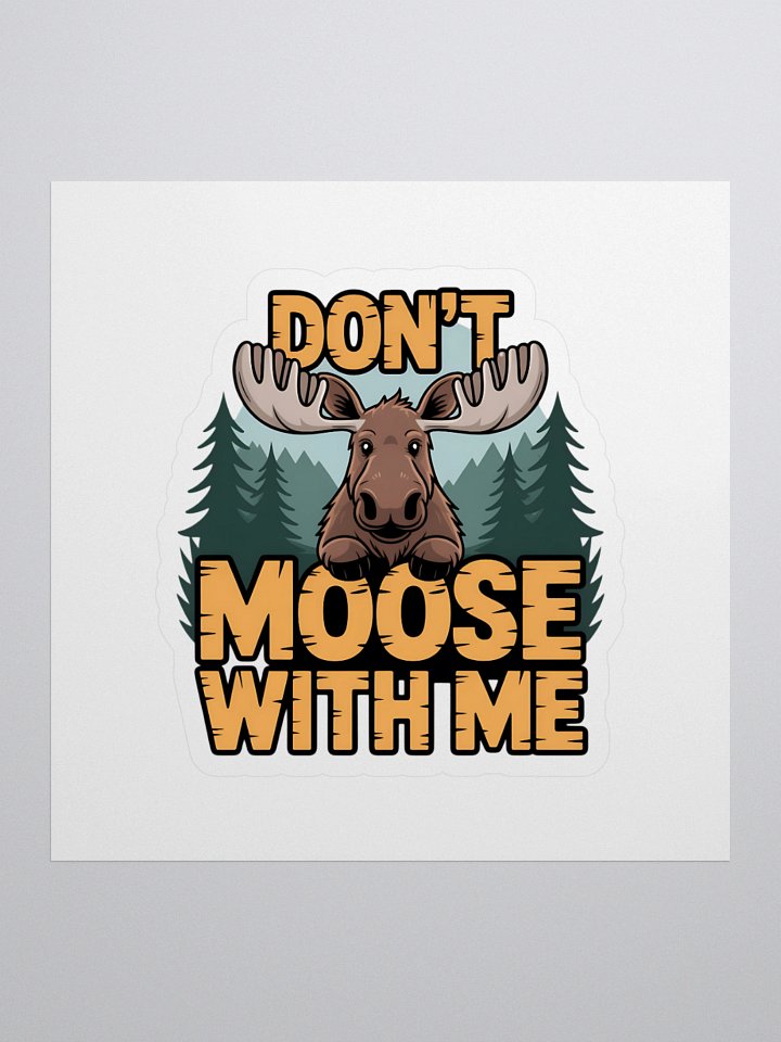Majestic Moose Kiss Cut Stickers product image (1)