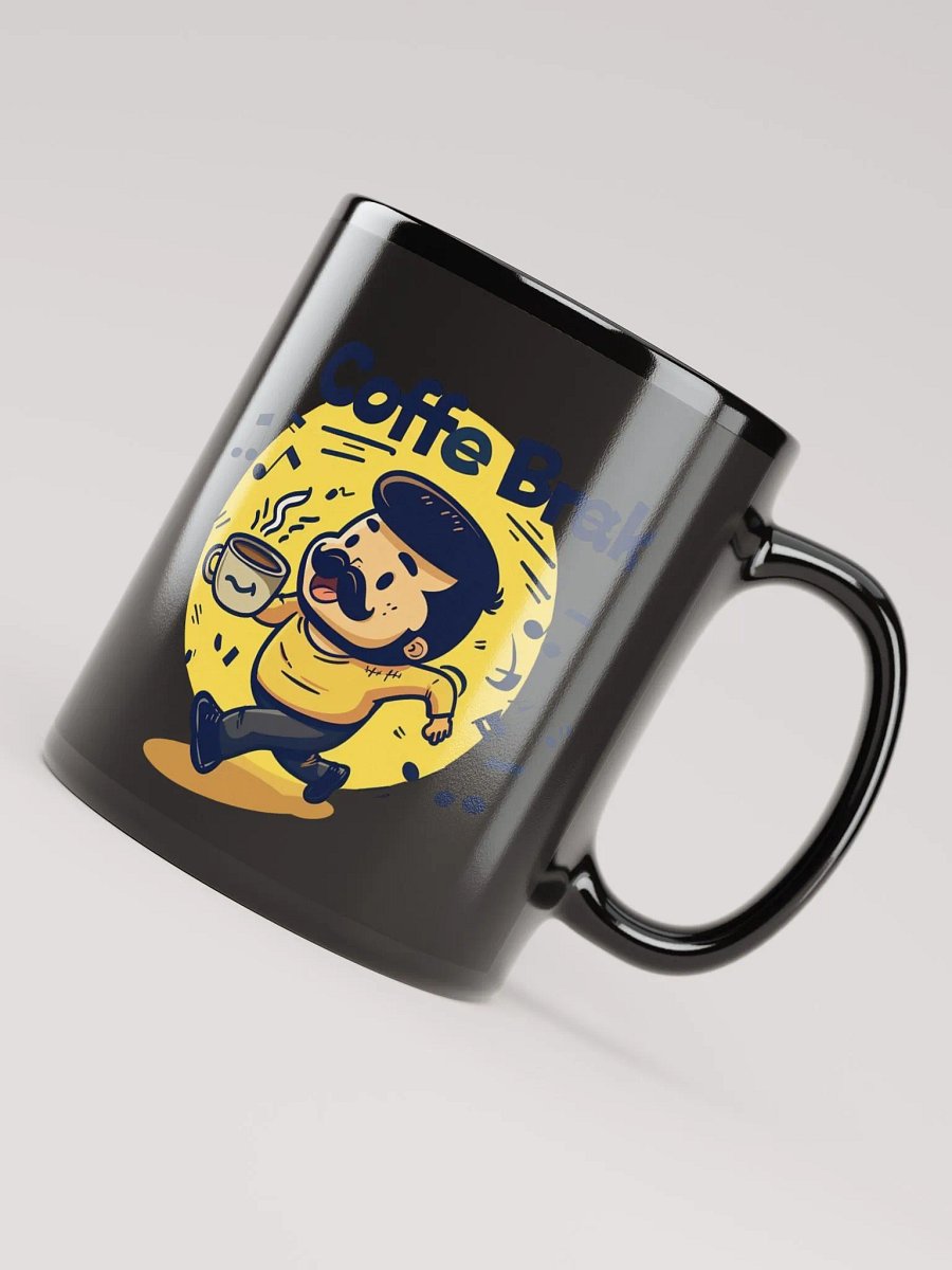Coffee Break Black Glossy Mug product image (8)