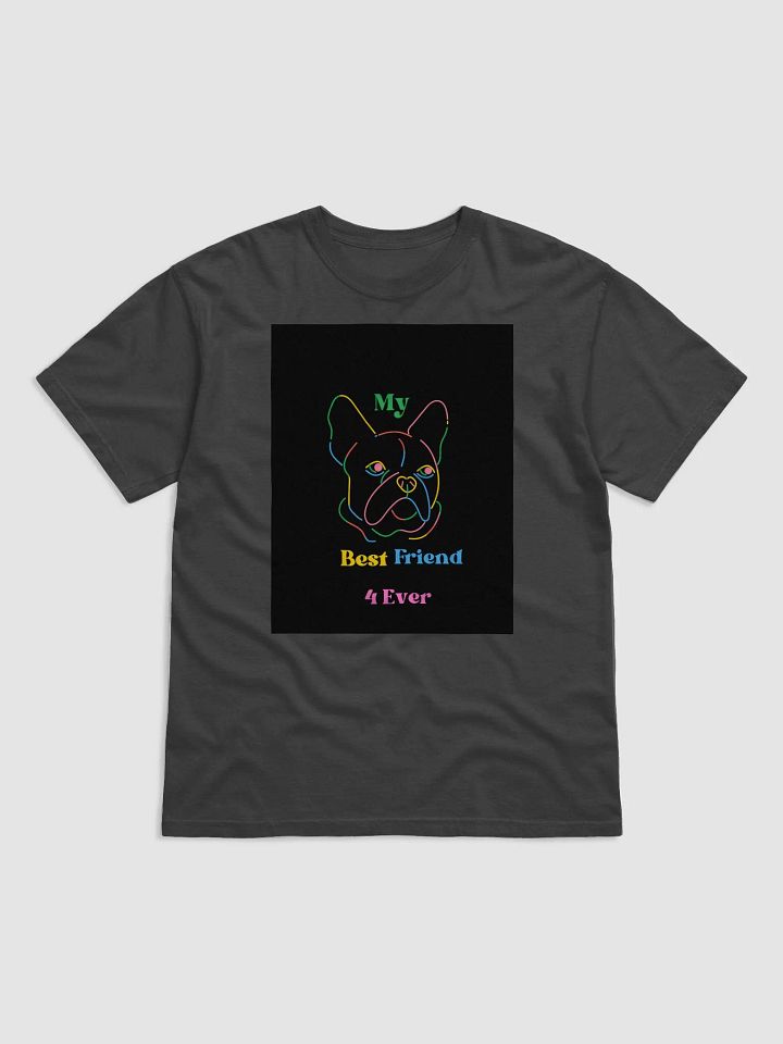 Neon French Bulldog Outline T-Shirt product image (1)