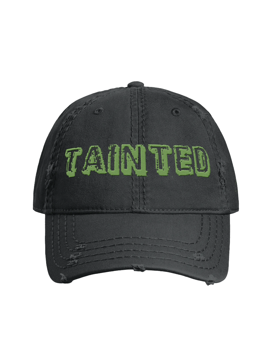 Distressed Tainted Cap with illuminati Cat Logo product image (1)
