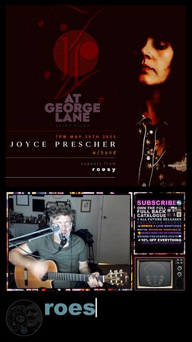 New Song In The Works — Knock on Wood — May 30th
First verse preview
Live @georgelanestkilda , St Kilda
Supporting @joycepres...
