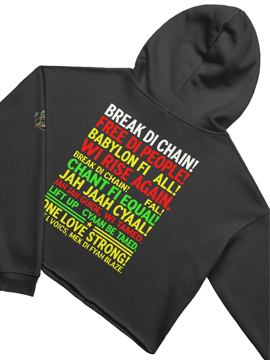 🔥 Break Di Chains – Fleece Crop Hoodie product image (4)