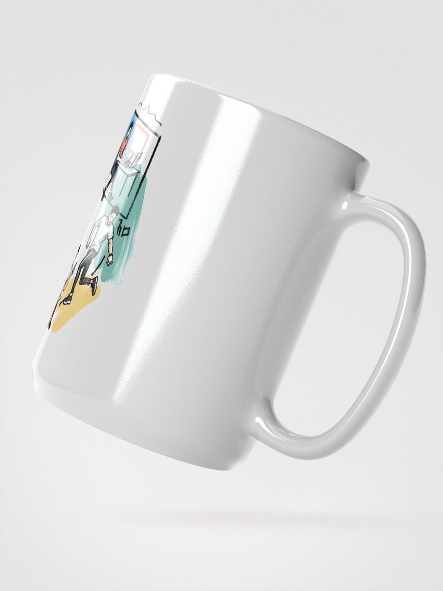 Daily Life Cycle Poster | Vibrant Illustration Art Glossy Mug product image (2)