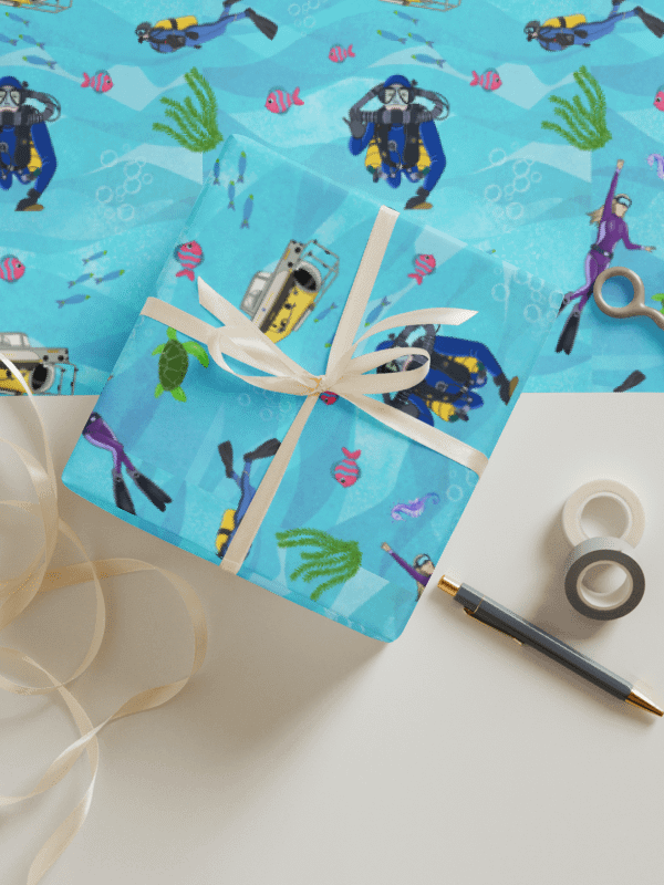 Deep Diving Wrapping Paper Set product image (1)