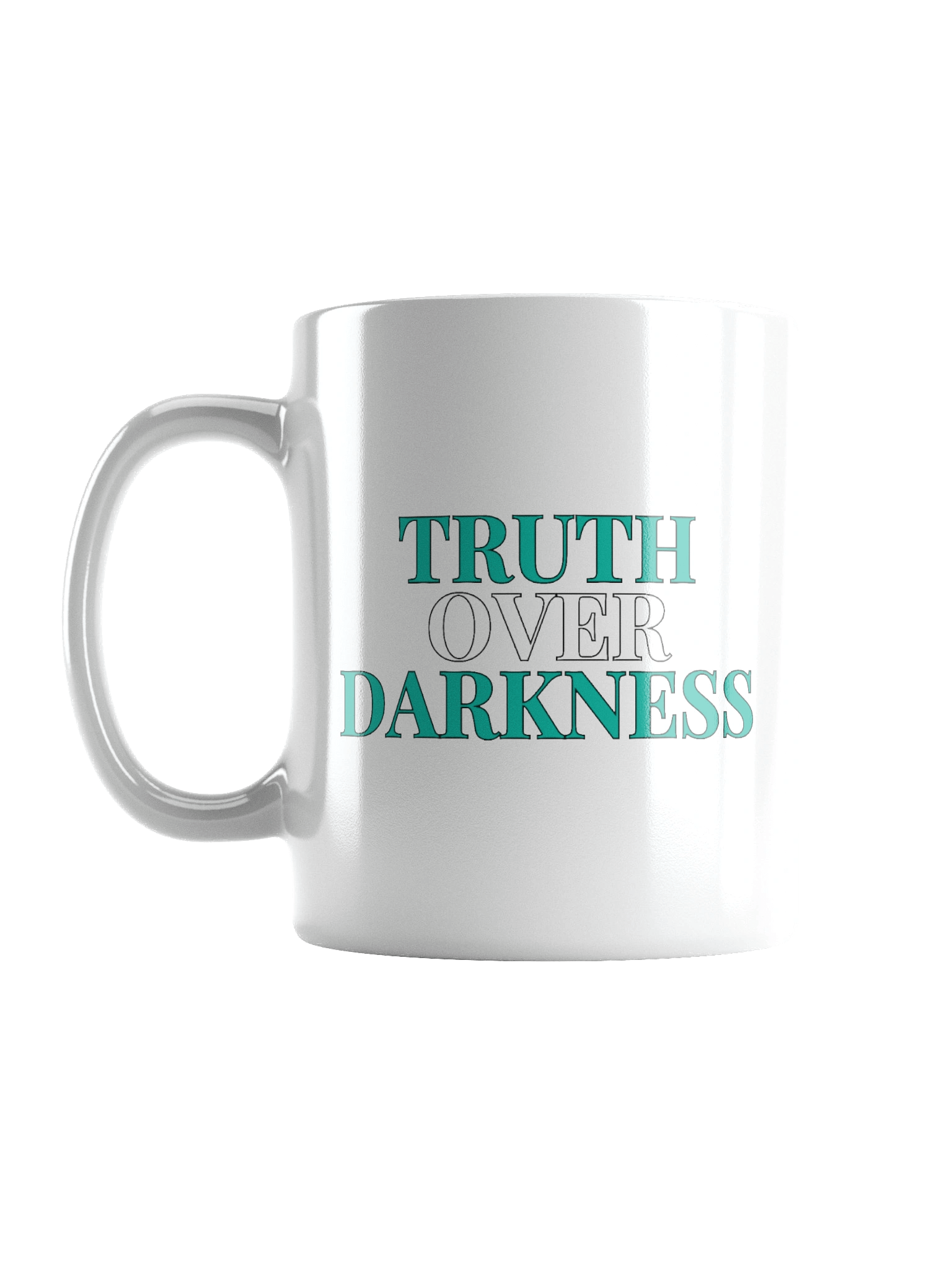 Truth Over Darkness White Mug - LTW product image (1)