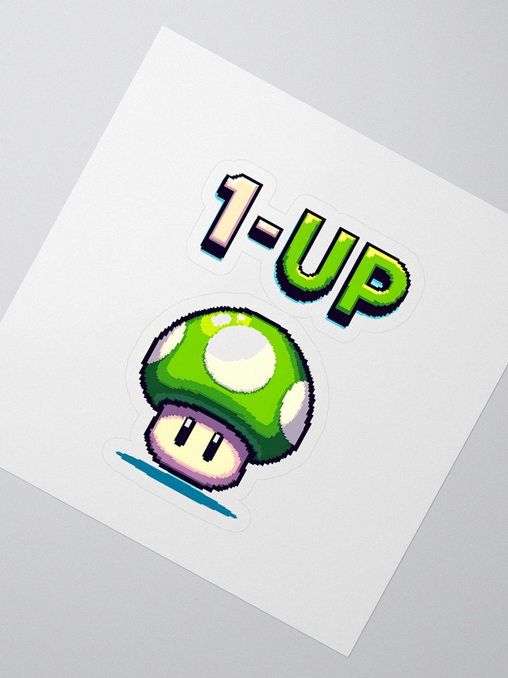 1-UP Mushroom Kiss Cut Stickers product image (2)