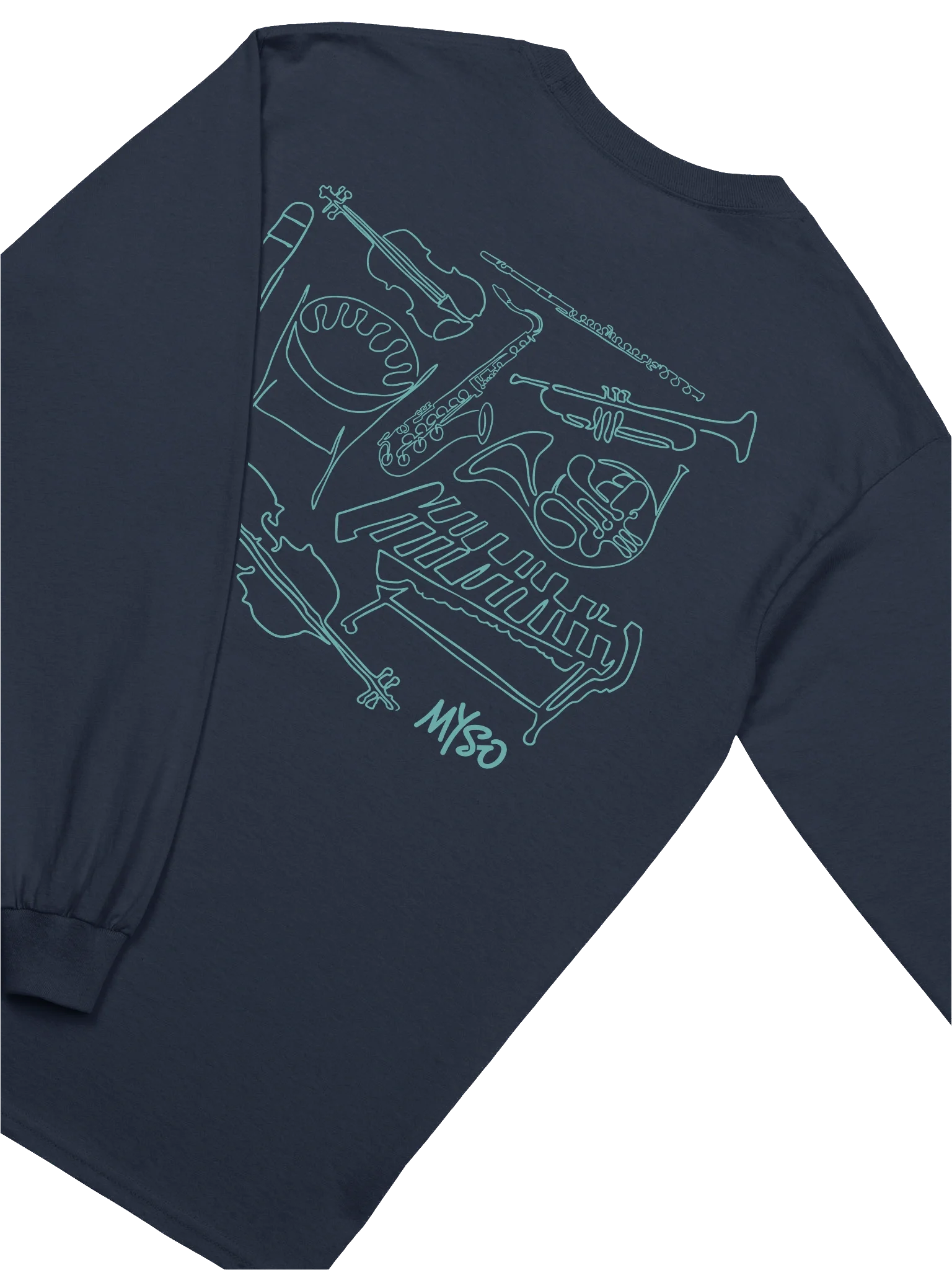 MYSO Adult Navy Instrument Long Sleeve product image (4)