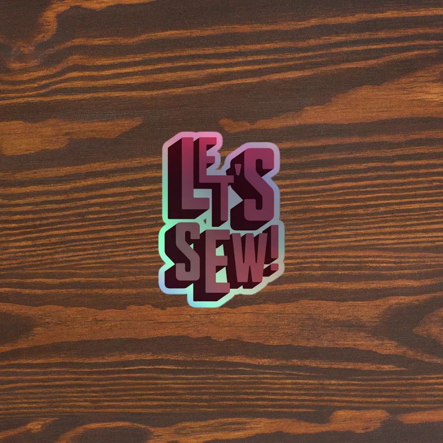 Let's Sew (Sticker) product image (7)