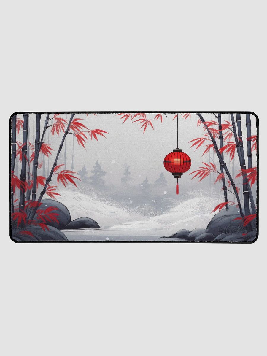 Snowy Lantern Large Desk Mat (15.5 x 31.5) product image (2)