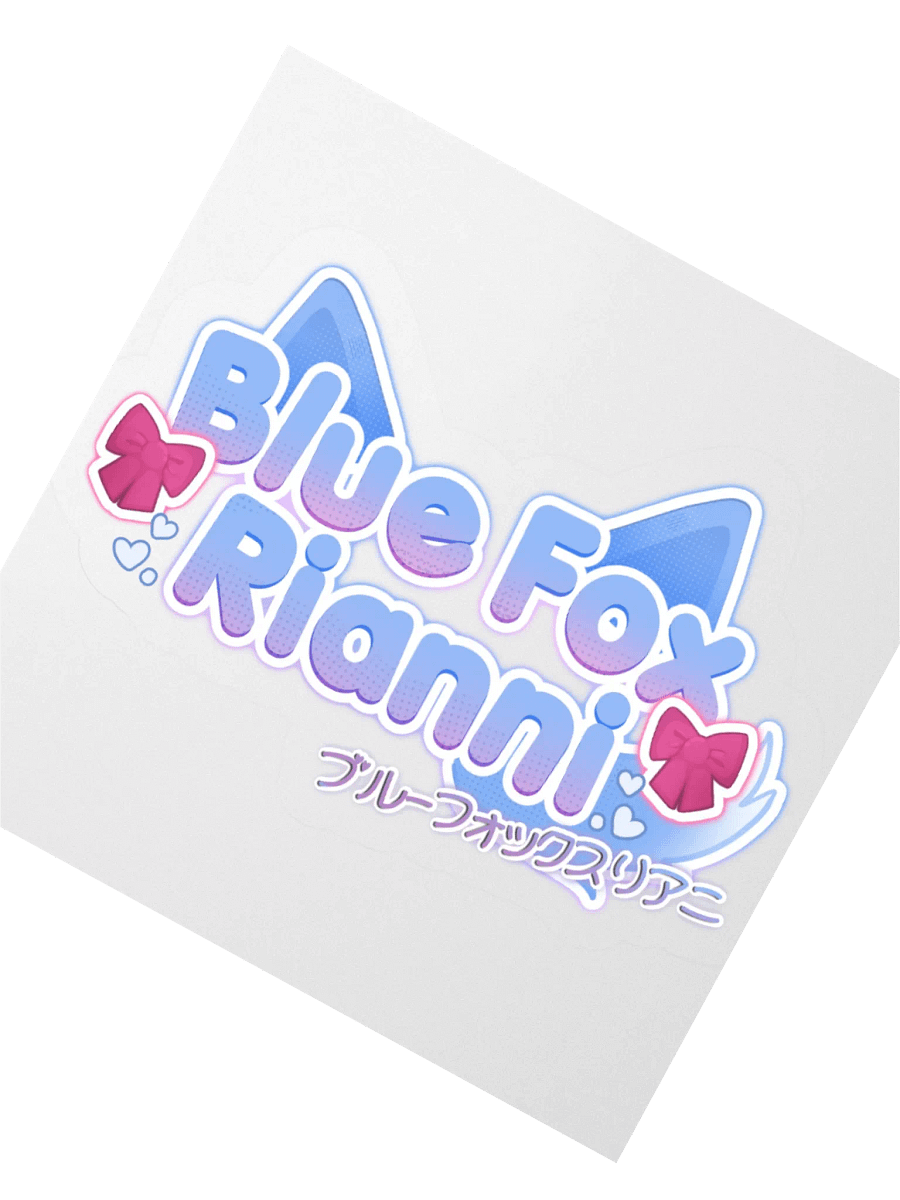 Blue Fox Vinyl Stickers product image (2)