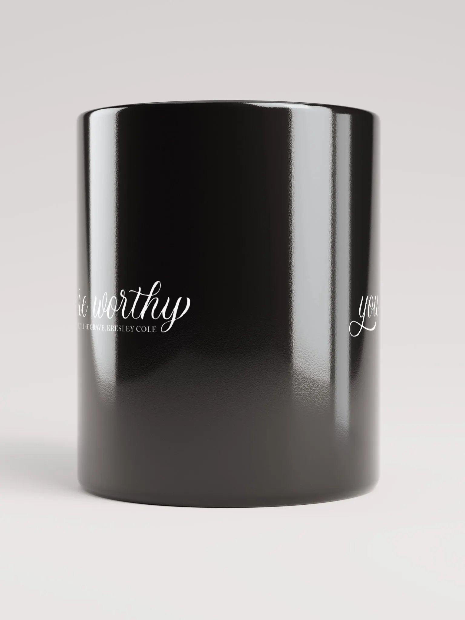 You Are Worthy Black Mug product image (5)